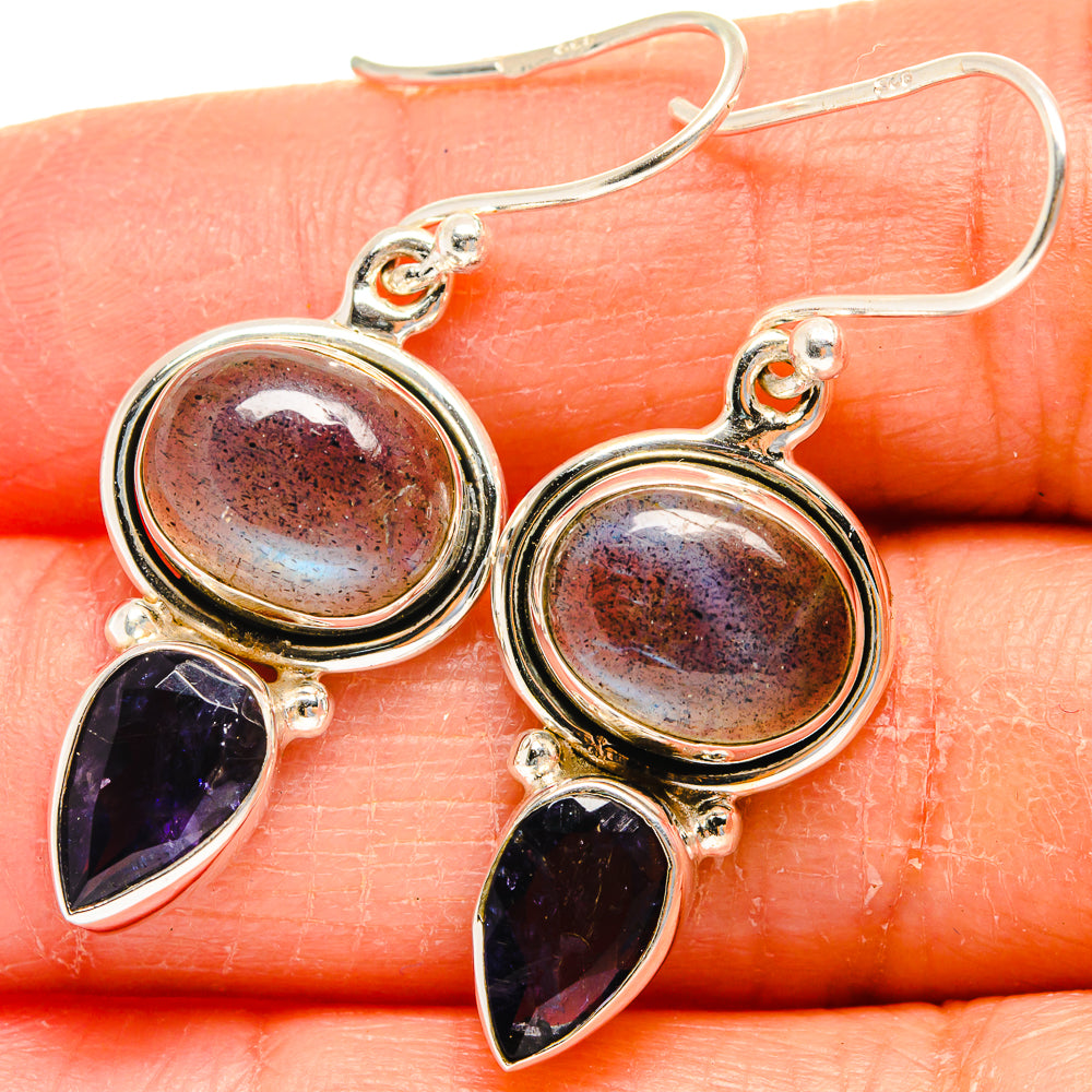 Labradorite Earrings handcrafted by Ana Silver Co - EARR424808