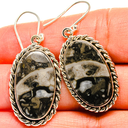 Pinolith Jasper Earrings handcrafted by Ana Silver Co - EARR424816