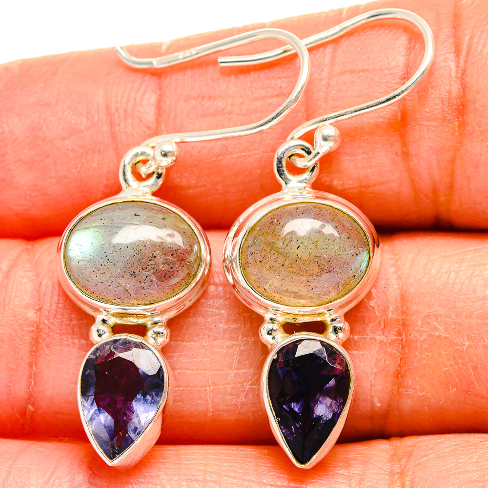 Labradorite Earrings handcrafted by Ana Silver Co - EARR424818