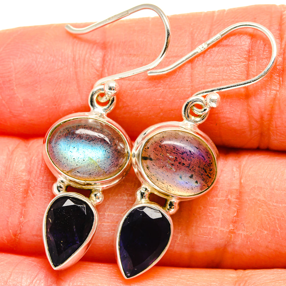 Labradorite Earrings handcrafted by Ana Silver Co - EARR424822