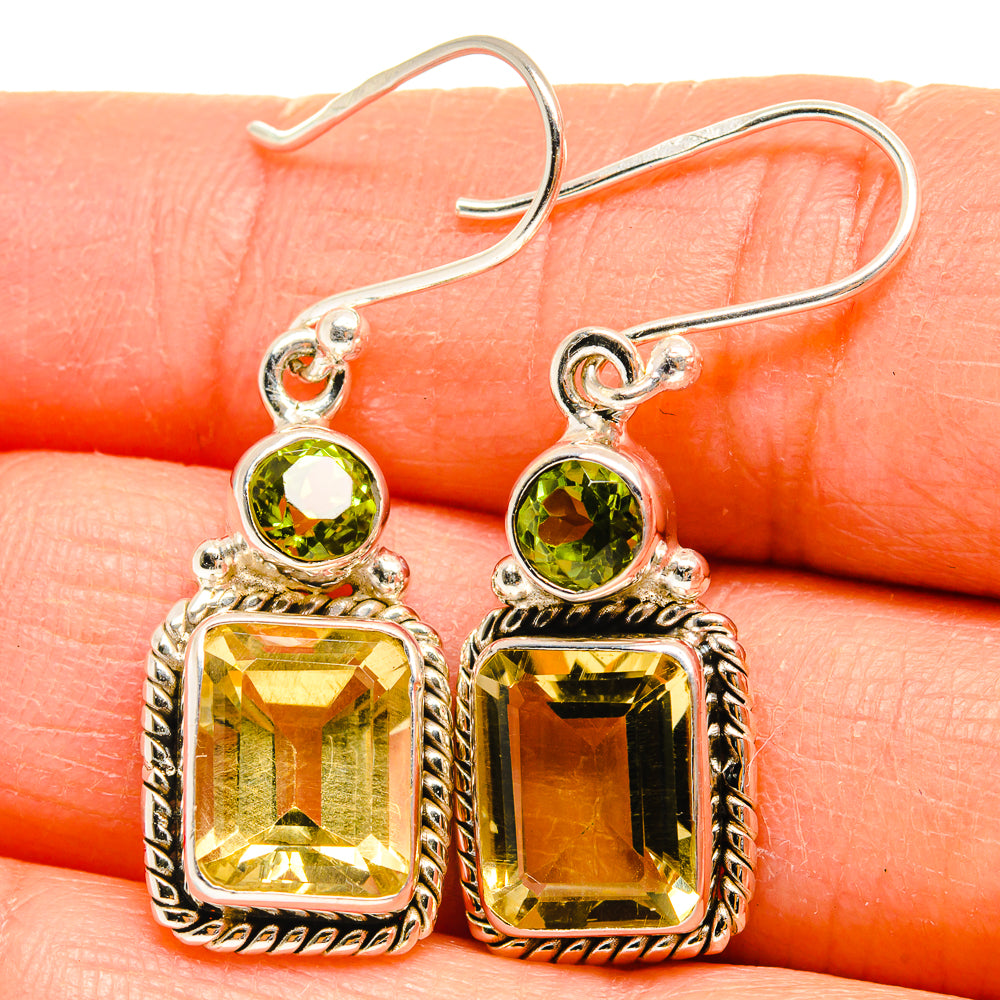 Citrine Earrings handcrafted by Ana Silver Co - EARR424832