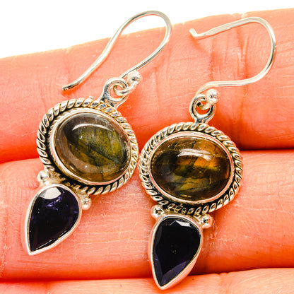 Labradorite Earrings handcrafted by Ana Silver Co - EARR424833