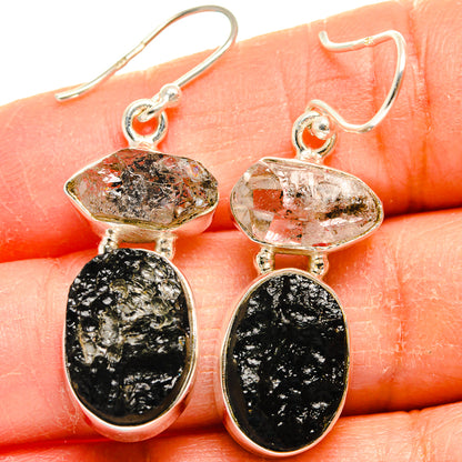 Tektite Earrings handcrafted by Ana Silver Co - EARR424835