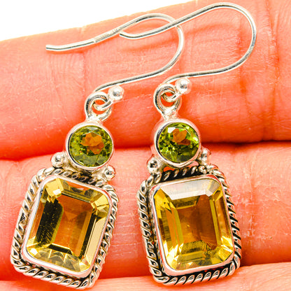 Citrine Earrings handcrafted by Ana Silver Co - EARR424836
