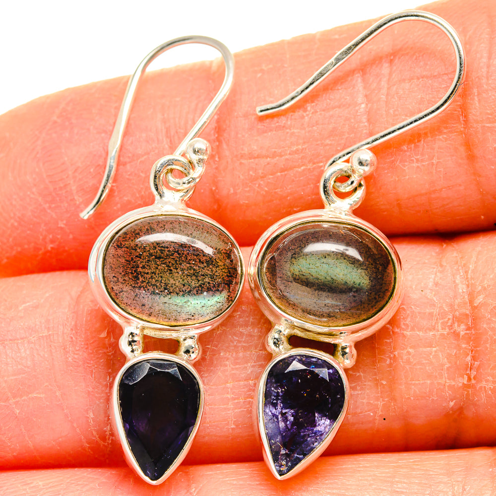 Labradorite Earrings handcrafted by Ana Silver Co - EARR424842