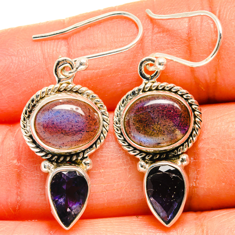 Labradorite Earrings handcrafted by Ana Silver Co - EARR424849
