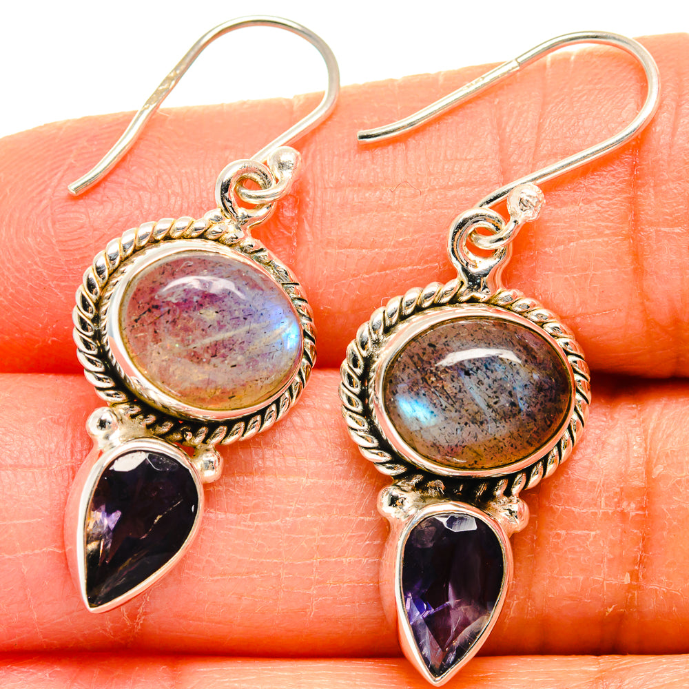 Labradorite Earrings handcrafted by Ana Silver Co - EARR424869