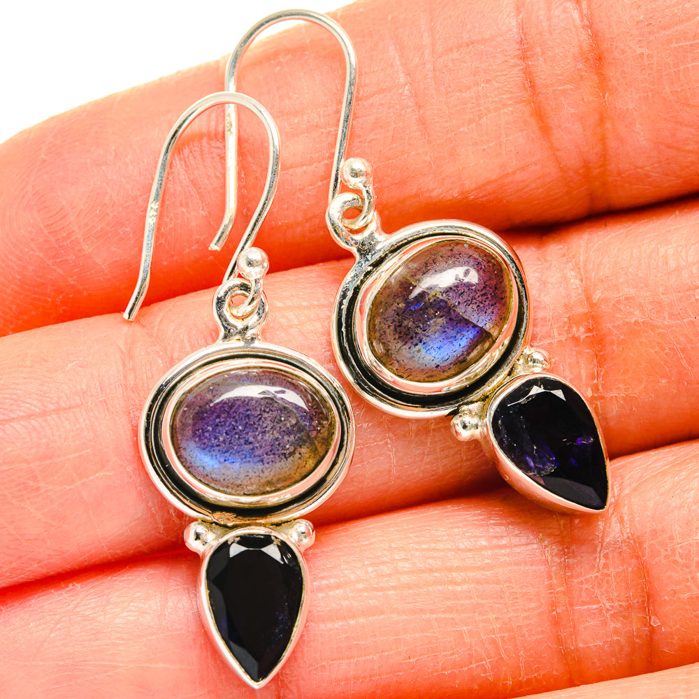 Labradorite Earrings handcrafted by Ana Silver Co - EARR424870