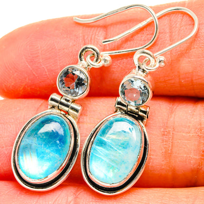 Rainbow Moonstone Earrings handcrafted by Ana Silver Co - EARR424873