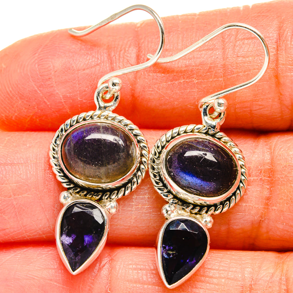 Labradorite Earrings handcrafted by Ana Silver Co - EARR424877