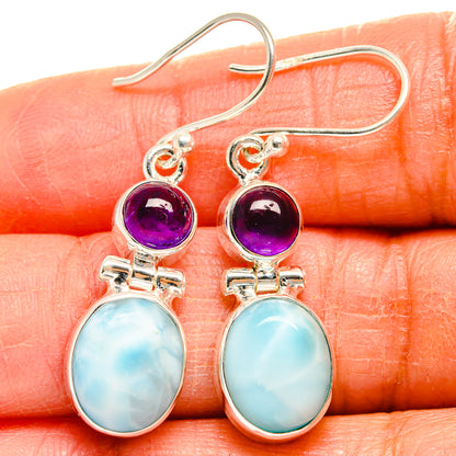 Larimar Earrings handcrafted by Ana Silver Co - EARR424883
