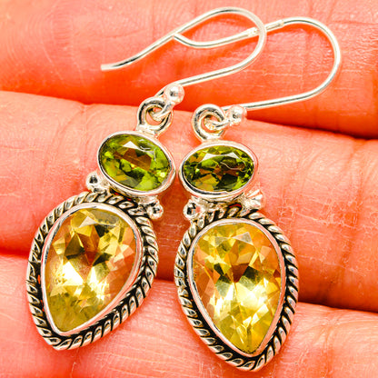 Citrine Earrings handcrafted by Ana Silver Co - EARR424889