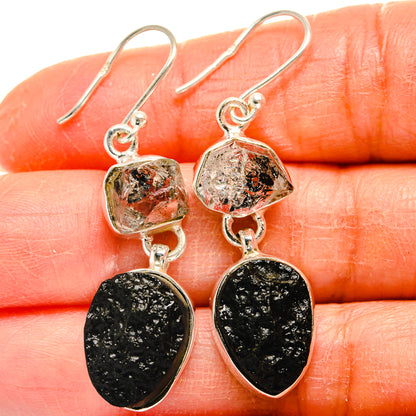 Tektite Earrings handcrafted by Ana Silver Co - EARR424892