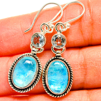 Rainbow Moonstone Earrings handcrafted by Ana Silver Co - EARR424893
