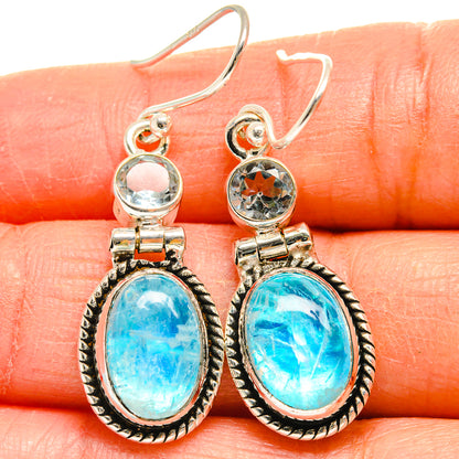 Rainbow Moonstone Earrings handcrafted by Ana Silver Co - EARR424894