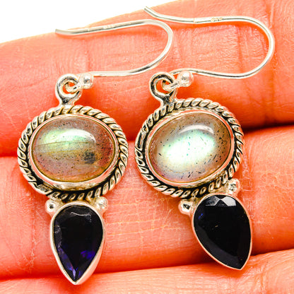Labradorite Earrings handcrafted by Ana Silver Co - EARR424899