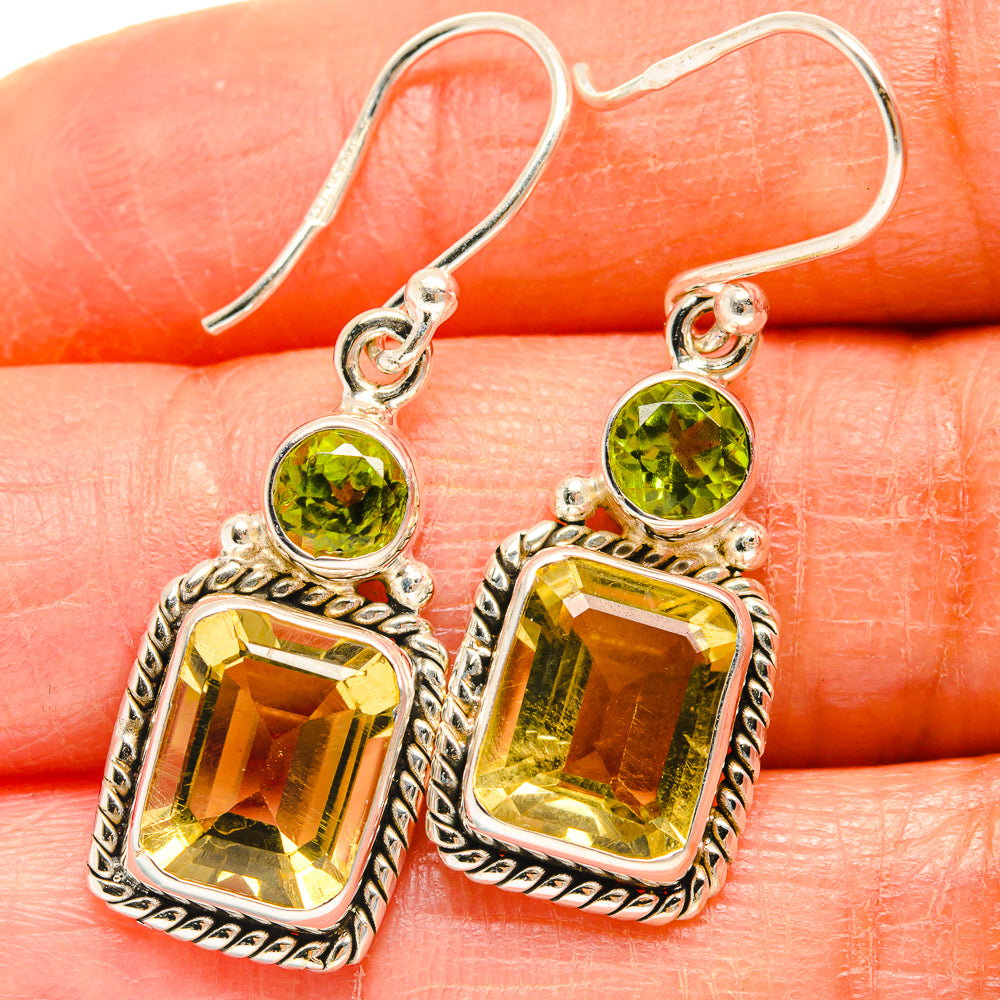 Citrine Earrings handcrafted by Ana Silver Co - EARR424916