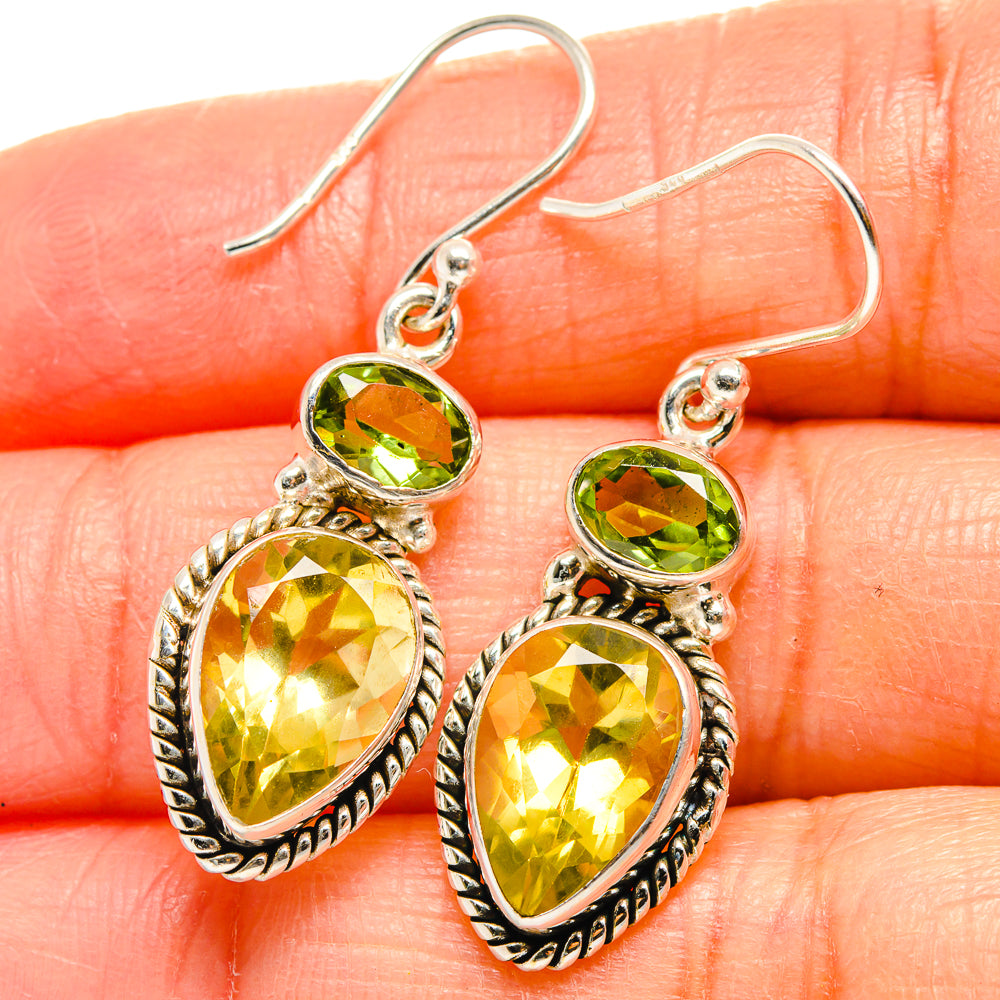 Citrine Earrings handcrafted by Ana Silver Co - EARR424926