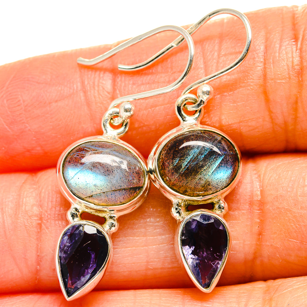 Labradorite Earrings handcrafted by Ana Silver Co - EARR424930