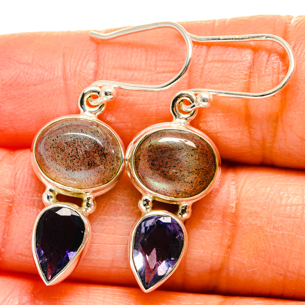 Labradorite Earrings handcrafted by Ana Silver Co - EARR424936