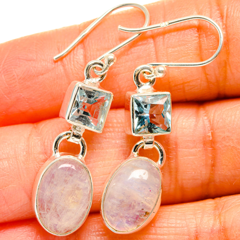 Rainbow Moonstone Earrings handcrafted by Ana Silver Co - EARR424937