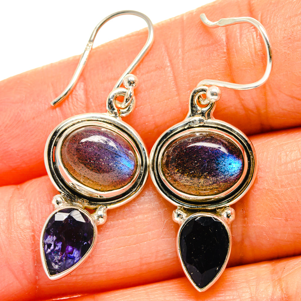 Labradorite Earrings handcrafted by Ana Silver Co - EARR424941
