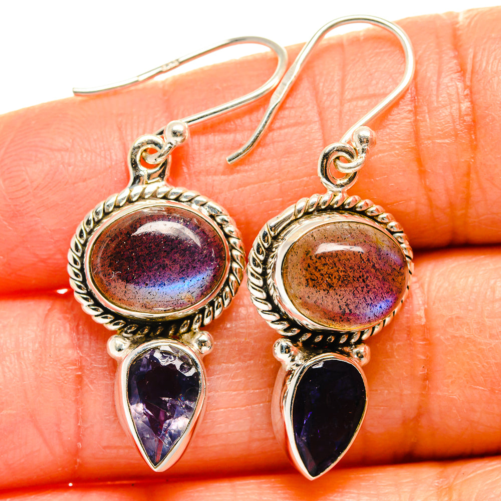 Labradorite Earrings handcrafted by Ana Silver Co - EARR424942