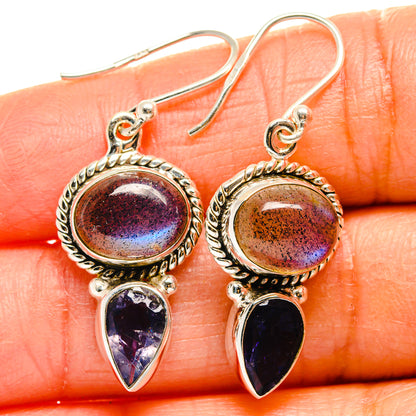 Labradorite Earrings handcrafted by Ana Silver Co - EARR424942