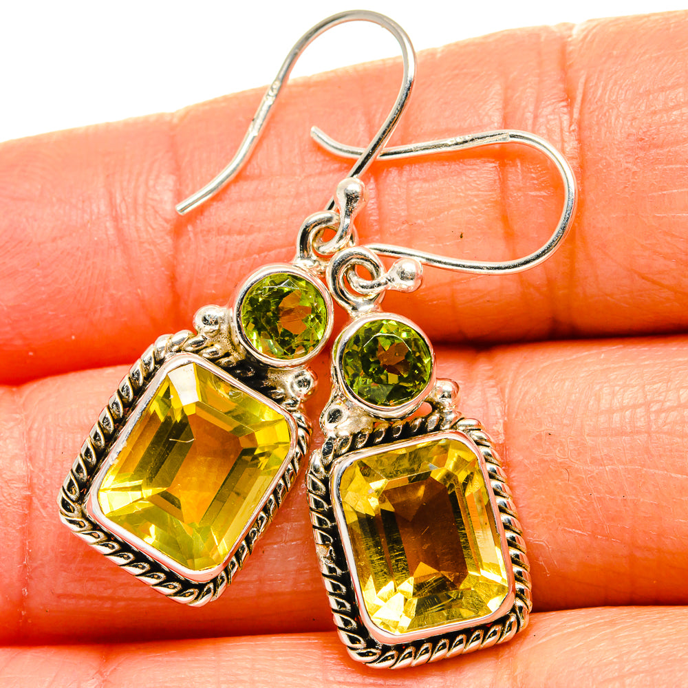 Citrine Earrings handcrafted by Ana Silver Co - EARR424945