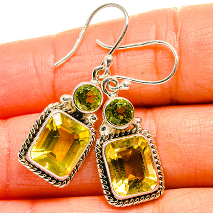 Citrine Earrings handcrafted by Ana Silver Co - EARR424945