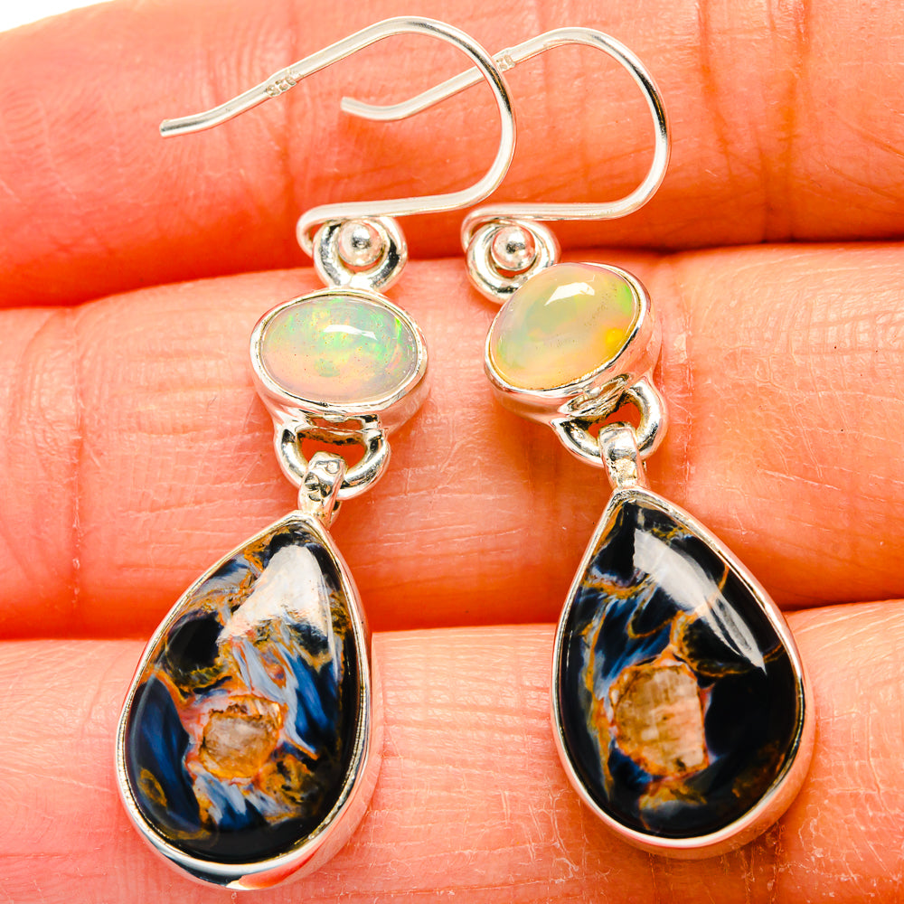 Pietersite Earrings handcrafted by Ana Silver Co - EARR424961