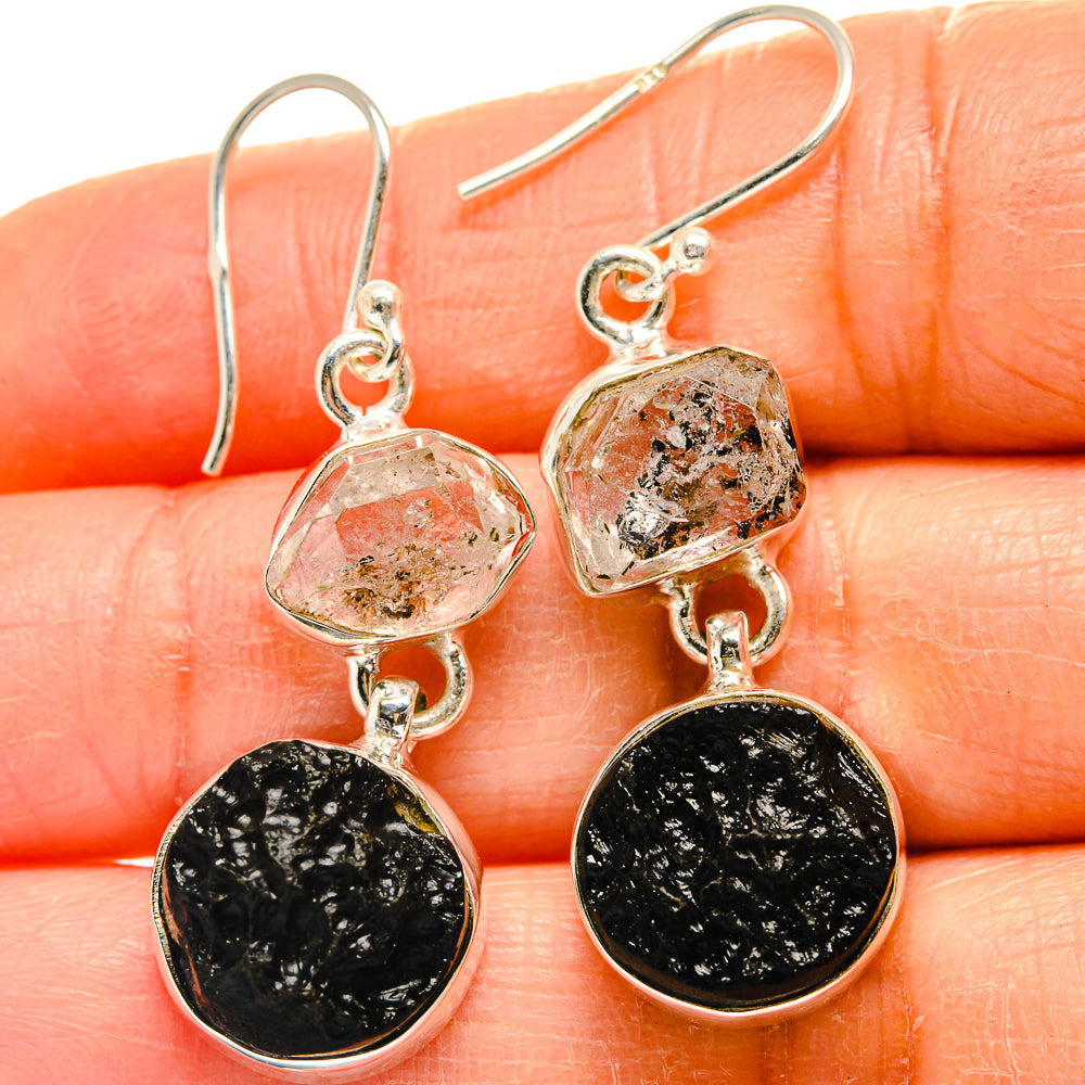 Tektite Earrings handcrafted by Ana Silver Co - EARR424964