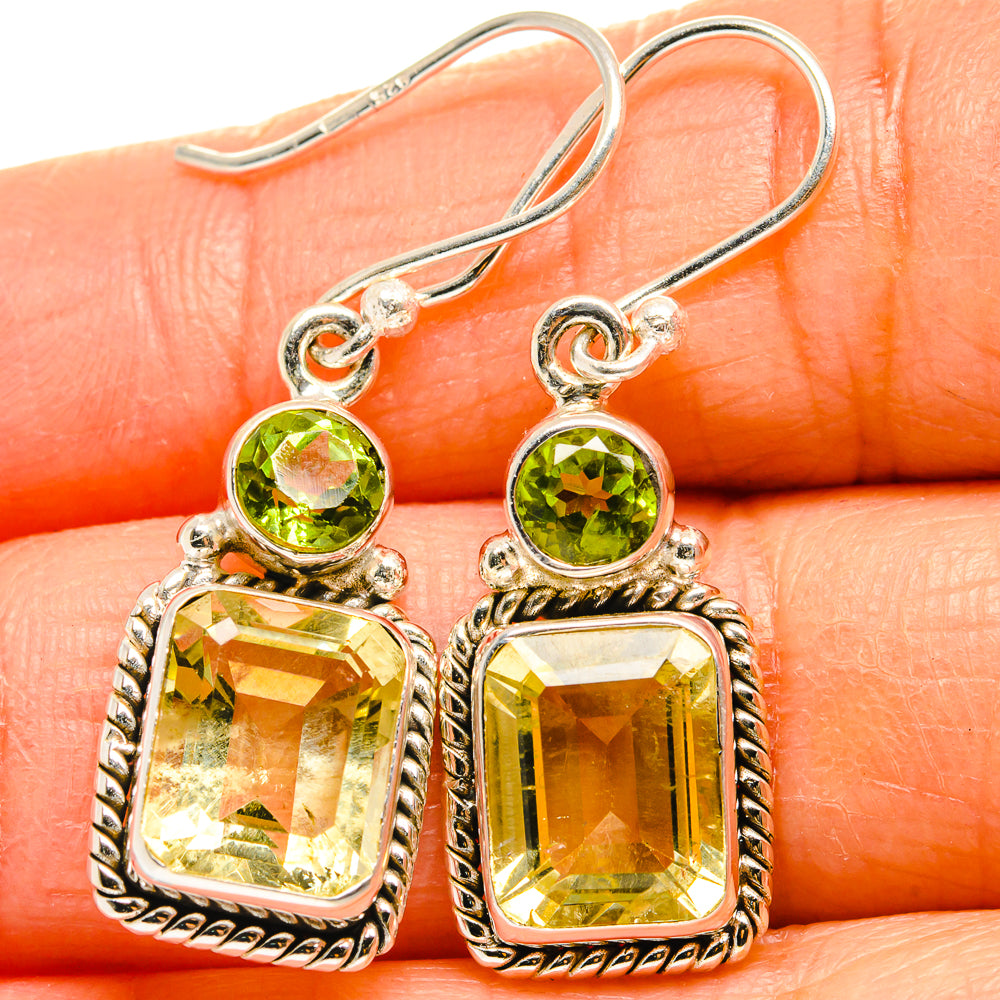 Citrine Earrings handcrafted by Ana Silver Co - EARR424965