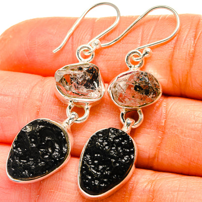 Tektite Earrings handcrafted by Ana Silver Co - EARR424968