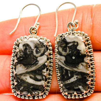 Pinolith Jasper Earrings handcrafted by Ana Silver Co - EARR424969