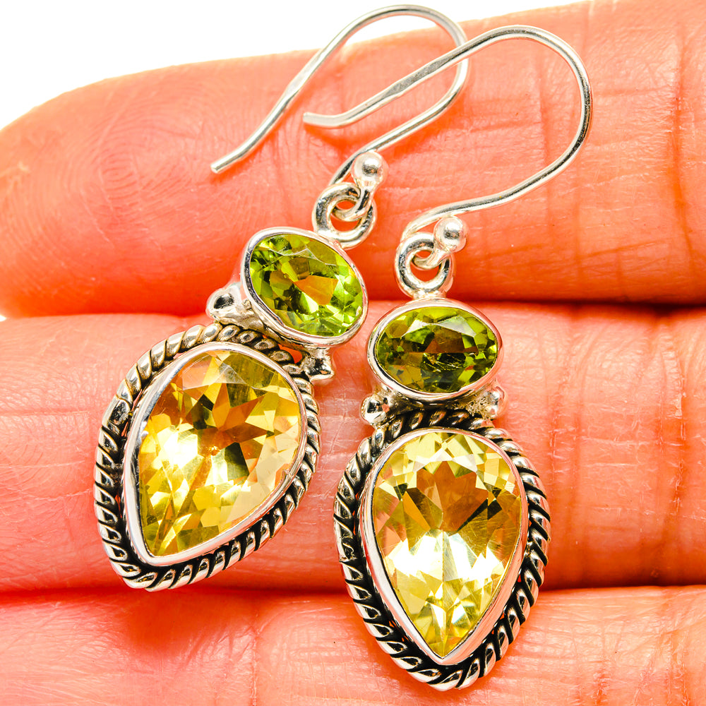 Citrine Earrings handcrafted by Ana Silver Co - EARR424971
