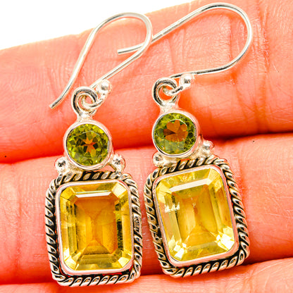Citrine Earrings handcrafted by Ana Silver Co - EARR424973