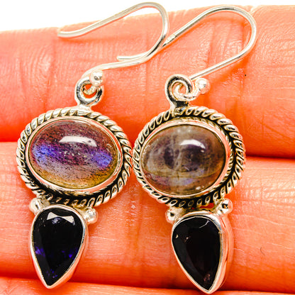 Labradorite Earrings handcrafted by Ana Silver Co - EARR424983