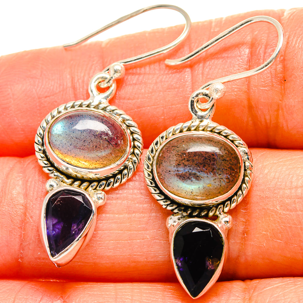 Labradorite Earrings handcrafted by Ana Silver Co - EARR424988