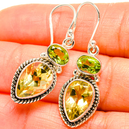 Citrine Earrings handcrafted by Ana Silver Co - EARR424990