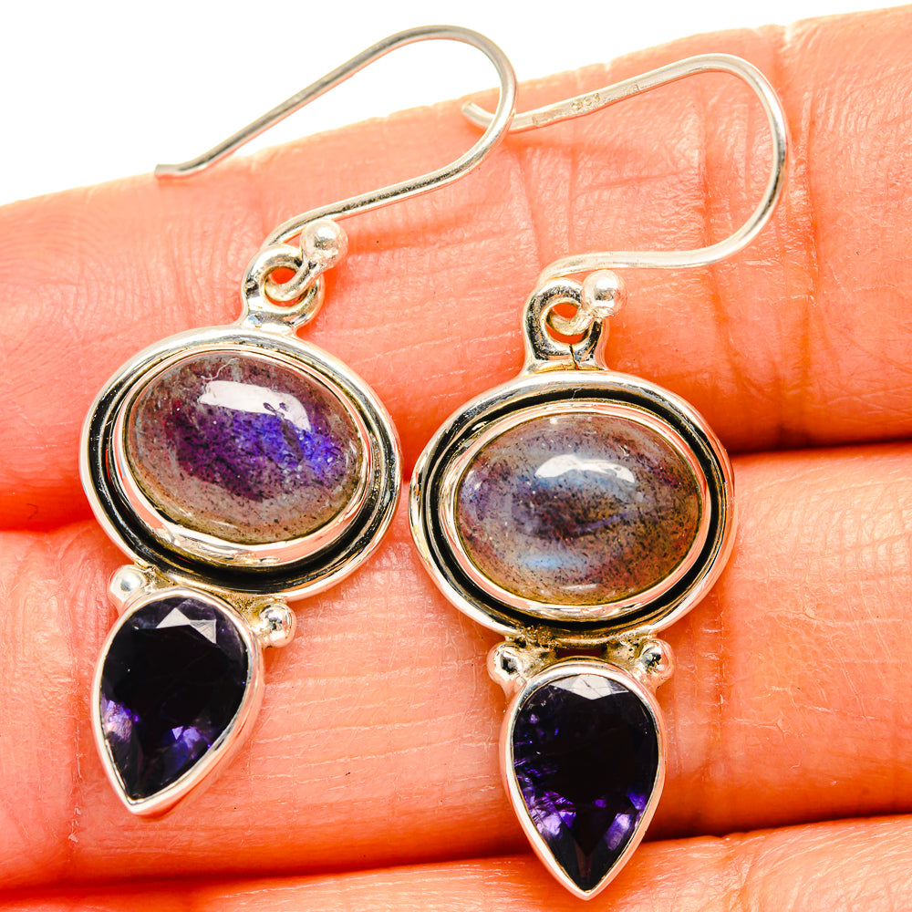 Labradorite Earrings handcrafted by Ana Silver Co - EARR424995