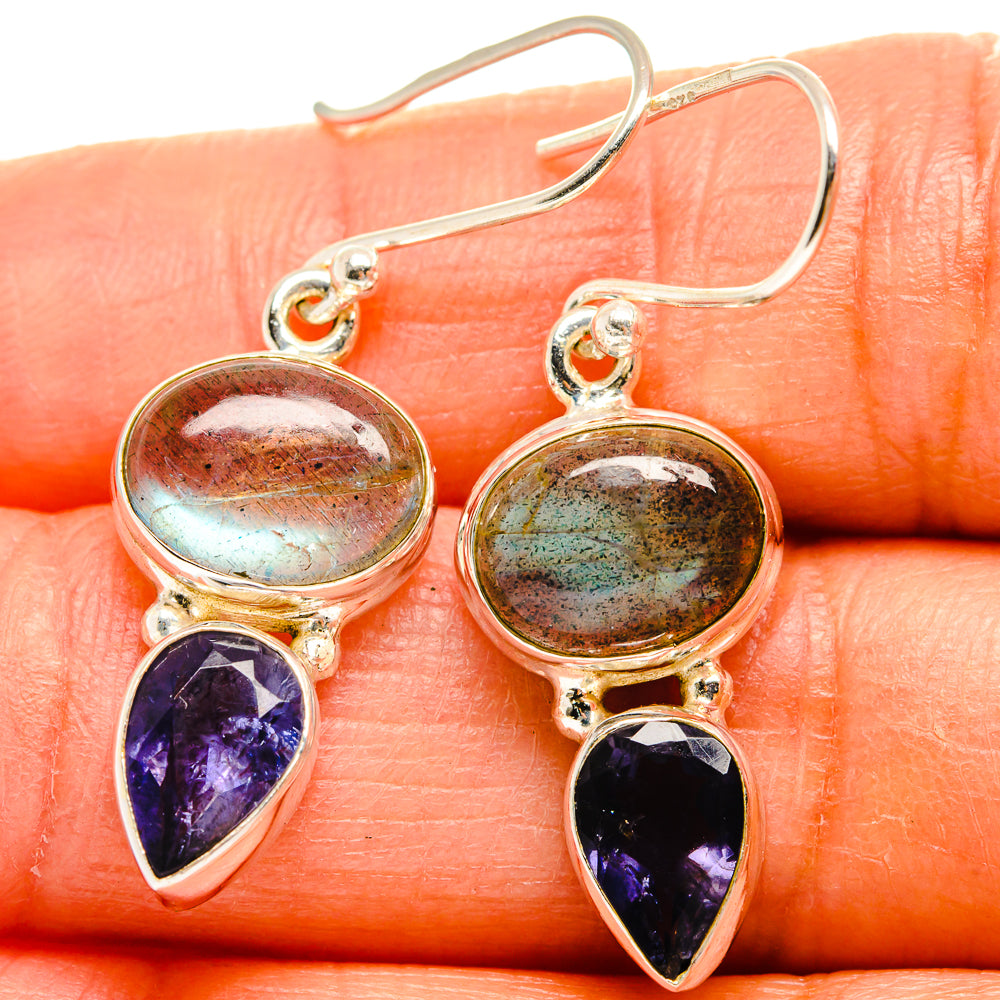 Labradorite Earrings handcrafted by Ana Silver Co - EARR424998