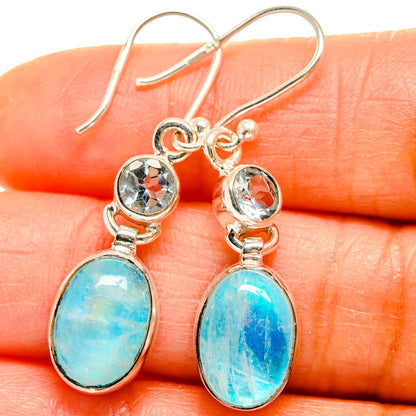 Rainbow Moonstone Earrings handcrafted by Ana Silver Co - EARR425000