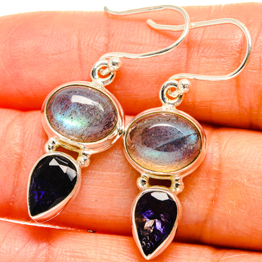 Labradorite Earrings handcrafted by Ana Silver Co - EARR425003