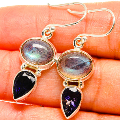Labradorite Earrings handcrafted by Ana Silver Co - EARR425003