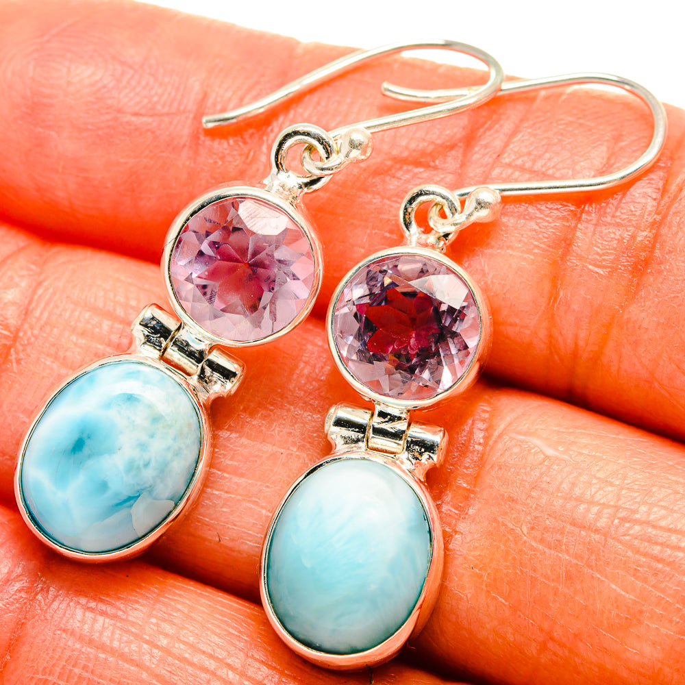 Larimar Earrings handcrafted by Ana Silver Co - EARR425013