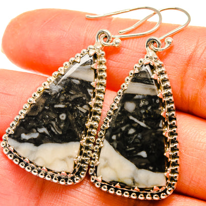 Pinolith Jasper Earrings handcrafted by Ana Silver Co - EARR425019