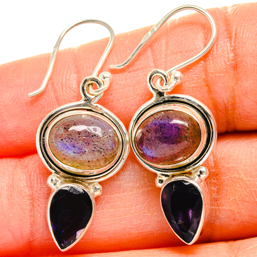 Labradorite Earrings handcrafted by Ana Silver Co - EARR425028
