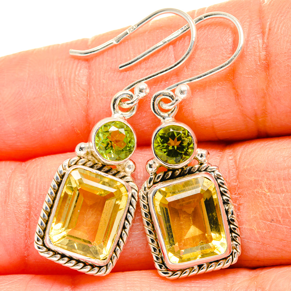 Citrine Earrings handcrafted by Ana Silver Co - EARR425036