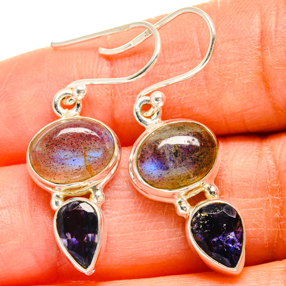 Labradorite Earrings handcrafted by Ana Silver Co - EARR425037